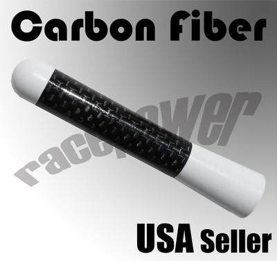 Honda 3"/76 mm white carbon fiber screw type aluminum universal short antenna