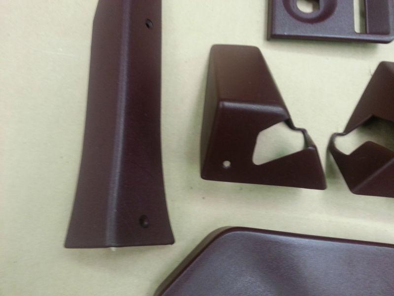 C4 Corvette Interior plastic trim set 40th Anniversary Ruby red w/ E brake cover, US $69.99, image 3