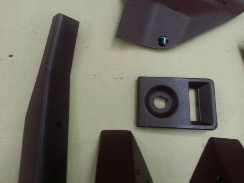 C4 Corvette Interior plastic trim set 40th Anniversary Ruby red w/ E brake cover, US $69.99, image 5