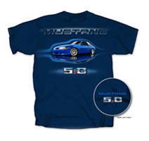 T-shirt: 5.0 fox body ford mustang blue - new item wow! free usa shipping look!