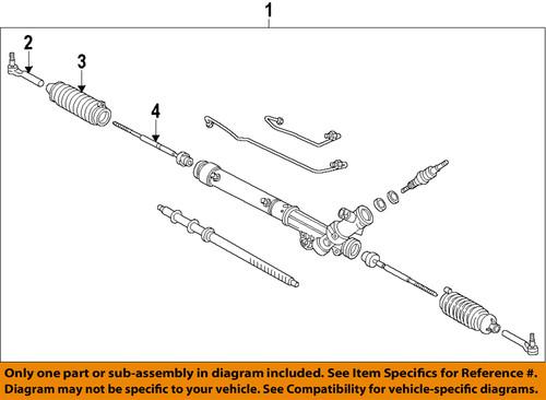Chevrolet gm oem 19257638 rack & pinion complete unit