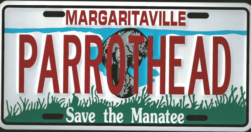 **jimmy buffett**margaritaville**save the manatee**parrothead**novelty plate**