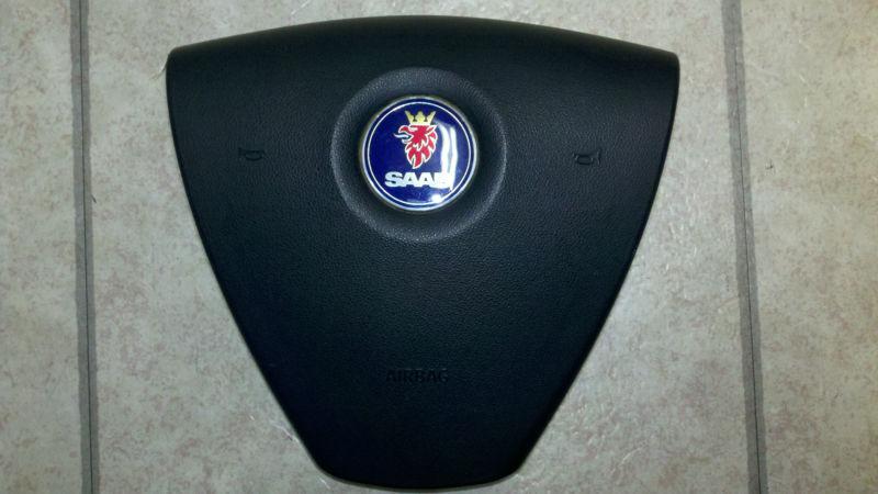 2004 saab 9-3 drivers wheel air bag black oem