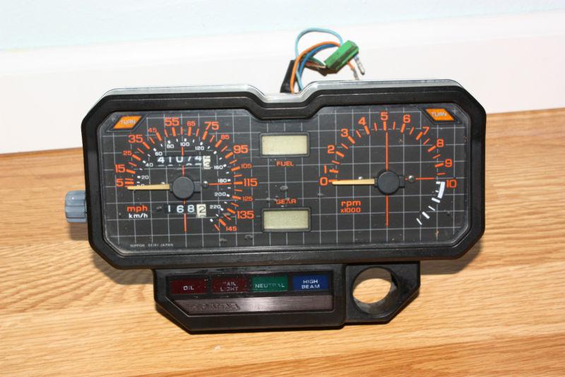 Instument cluster gauges & mntng nuts from running 1985 honda nighthawk cb650sc