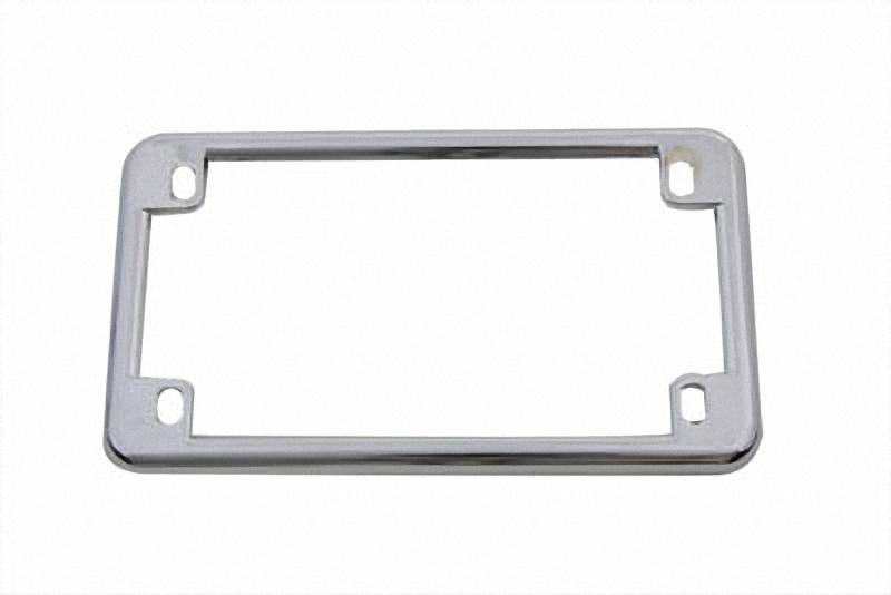 Vtwin 7" x 4" chrome licence plate frame