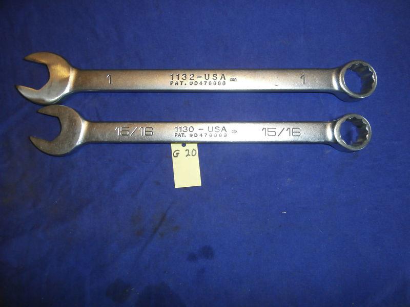 G20 WRIGHT GRIP TOOLS USA 11?? 2PCS. 12PT. HD COMB. WRENCHES, US $21.99, image 2
