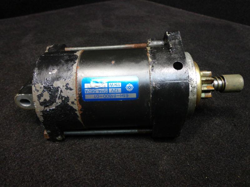 Starter #61h-81800-01-00 yamaha 1987-1996 150,175,200 225 hp outboards~(501) 