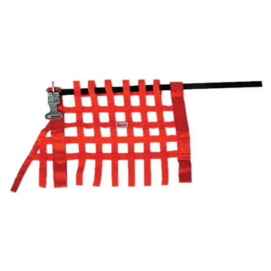 New safety racing orange grand national latch release window net, 16" x 24"