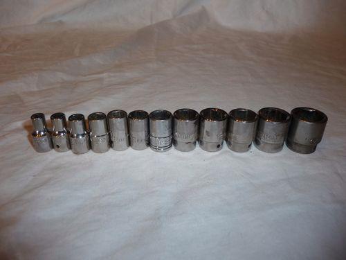 Matco 1/4" shallow 6pt metric 5-15mm 12pc