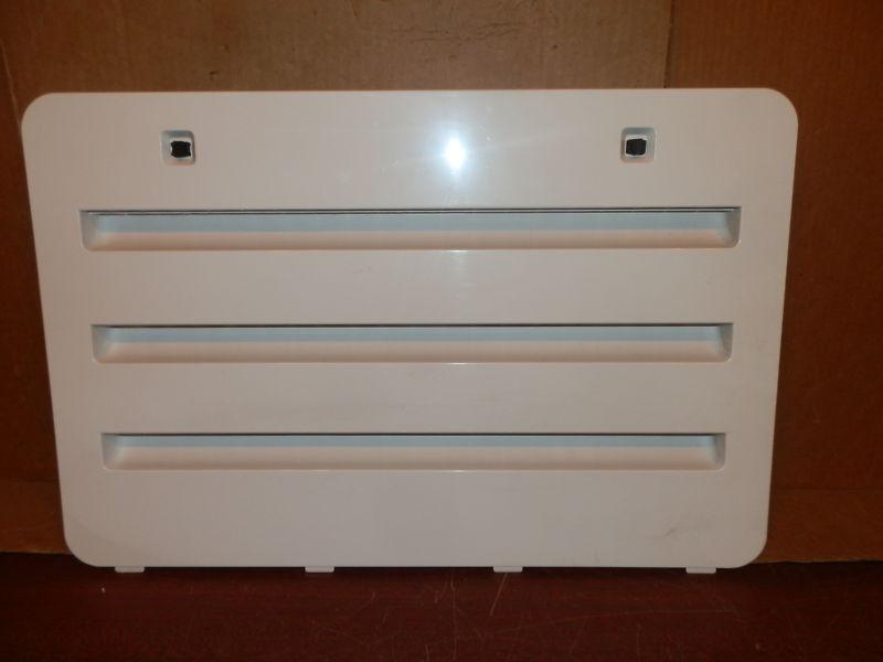 Rv refrigerator vent cover only color: shiny white ( used )