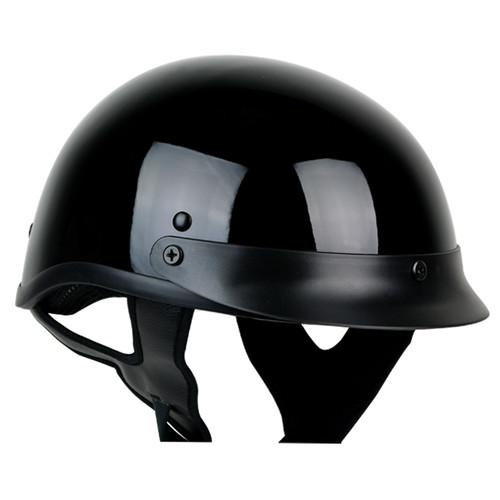 S M L XL PGR B08 GLOSS BLACK Motorcycle Half DOT Helmet Touring Cruiser Chopper, US $9.99, image 3
