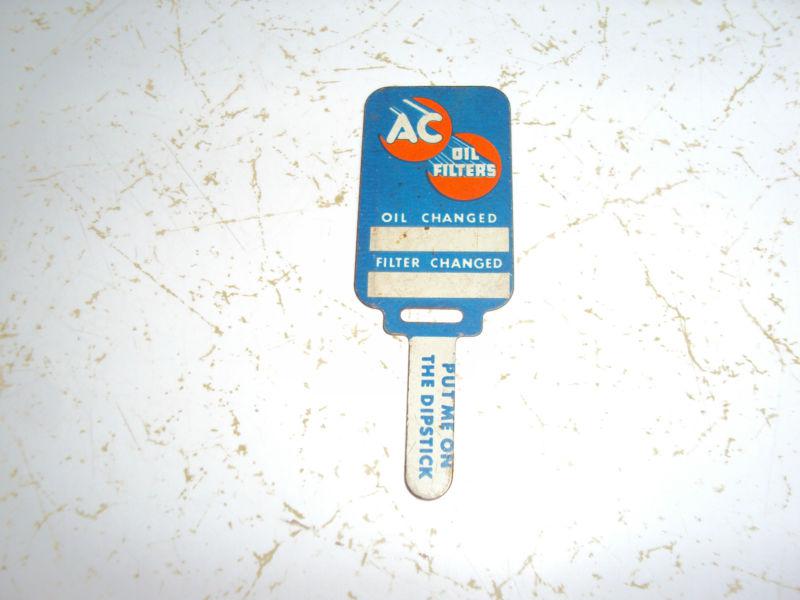 Nos gm dealer ac delco oil change reminder tag chevelle nova impala gto 442 ss  