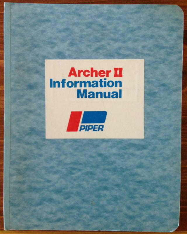 Piper pa-28-181 archer ii 1977-79 information manual 761-624