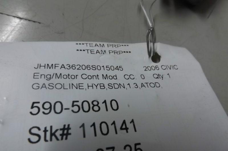 2006 Honda Civic Hybrid ECU ECM Engine Control Unit 37820-RMX-A57 OEM, US $154.23, image 4