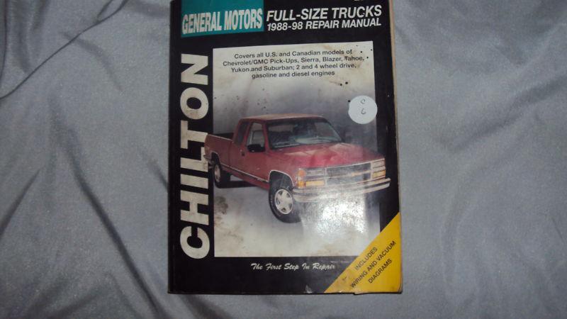 Chilton repair manual - gm full-sized trucks1988-98