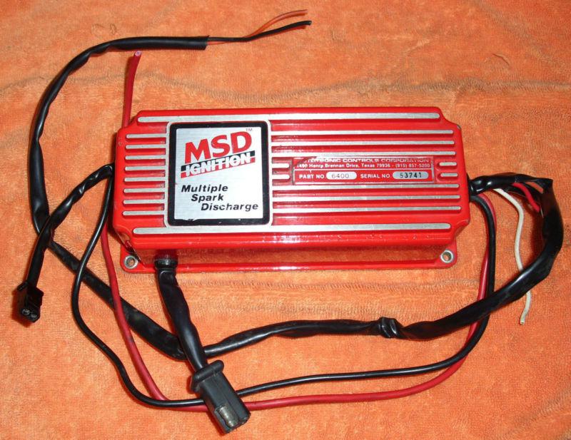 Buy MSD 6400 6T 6400 Ignition Box NASCARDirtLate ModelIMCAUMPNHRASBCBBCSBF in Aurora