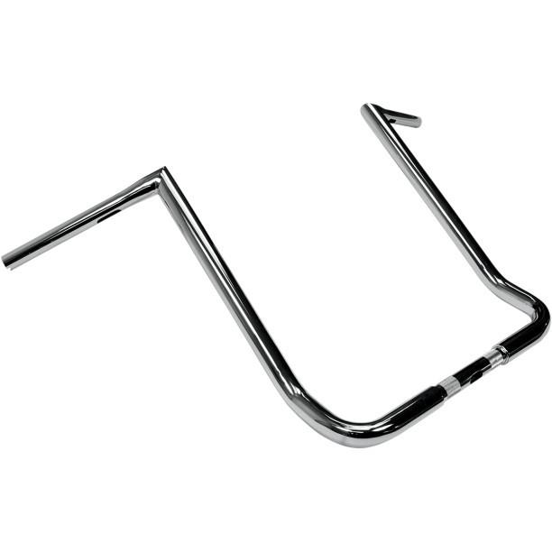 La choppers 18" chrome 1-1/4" twin peaks bagger bars ape hangers for harley flt