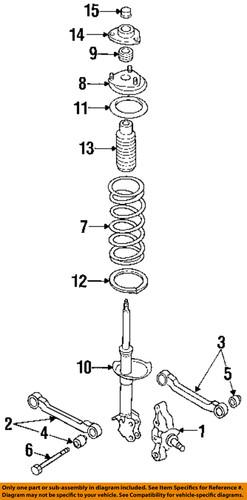 Nissan oem 55040d0100 rear suspension-spring seat