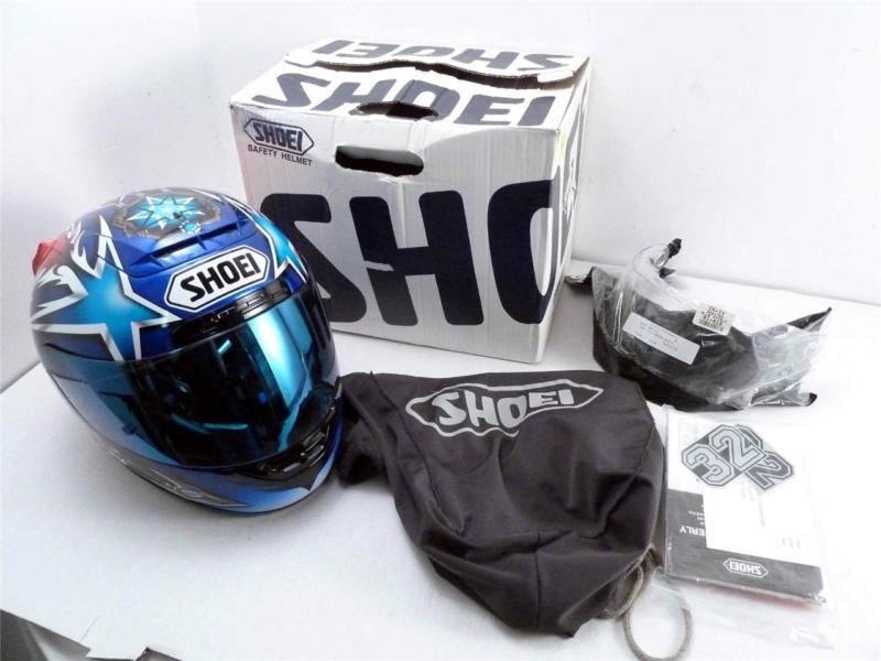 Shoei x-eleven blue motorcycle helmet size l (59-60cm) japan
