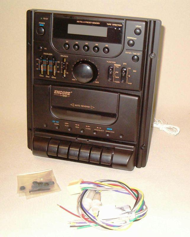 12v encore 7695 wall mount rv stereo cassette radio new