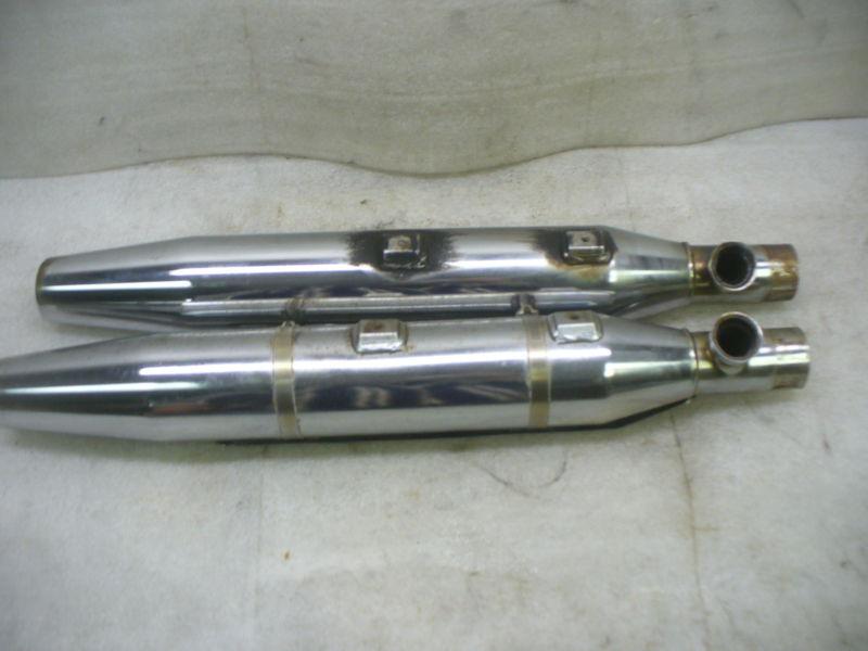 Buy Harley 0005 Softail FXST Tapered OEM Mufflers With Heat Shield