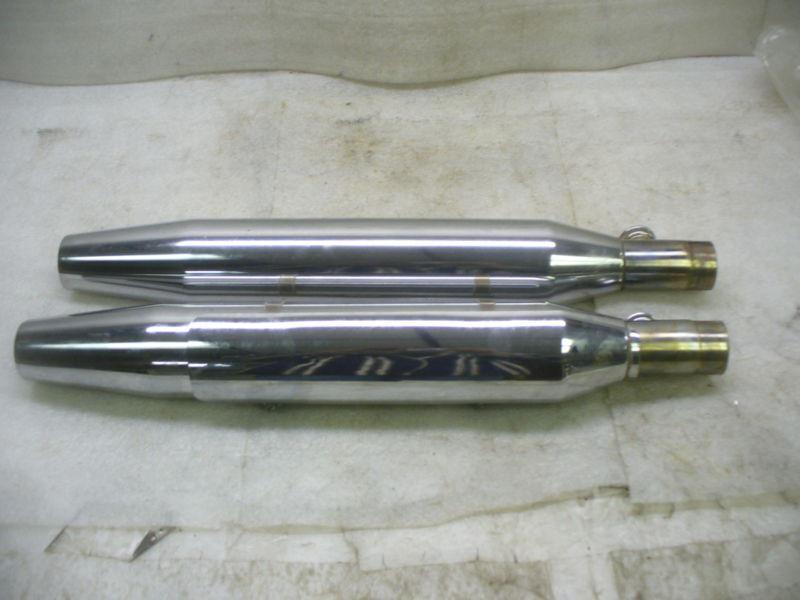 Buy Harley 0005 Softail FXST Tapered OEM Mufflers With Heat Shield