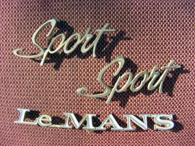 68 69 70 71 72 tempest lemans sport rear 1/4 panel emblems oem set