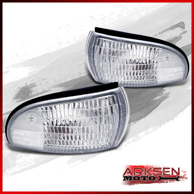 91-96 Chevy Caprice Impala Clear Corner Signal Lights Lamps Left+Right Pair Set, US $14.99, image 1