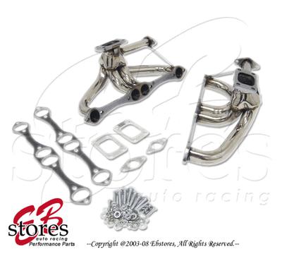Header small block chevy sbc twin turbo 350 305 88-97