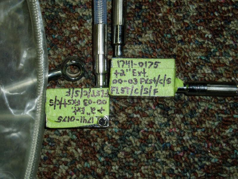 Harley-Davidson® assorted Set of Stainless Control Cables and Brake Lines drag, US $140.00, image 3