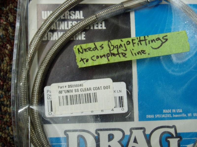 Harley-Davidson® assorted Set of Stainless Control Cables and Brake Lines drag, US $140.00, image 5