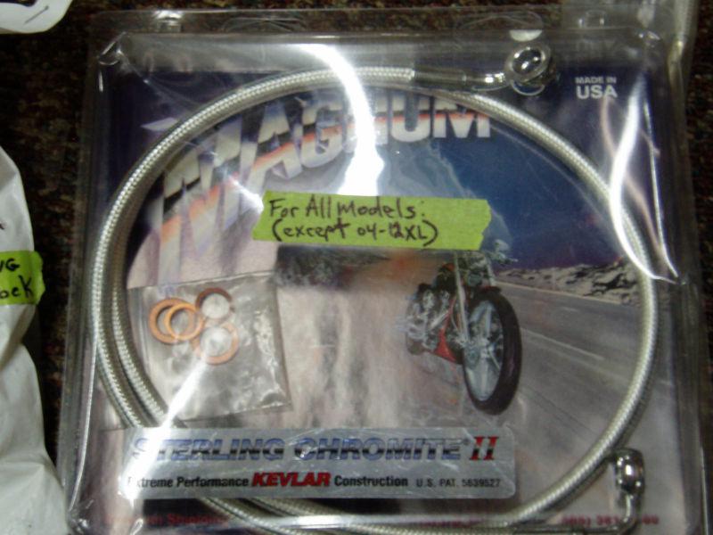 Harley-Davidson® assorted Set of Stainless Control Cables and Brake Lines drag, US $140.00, image 6