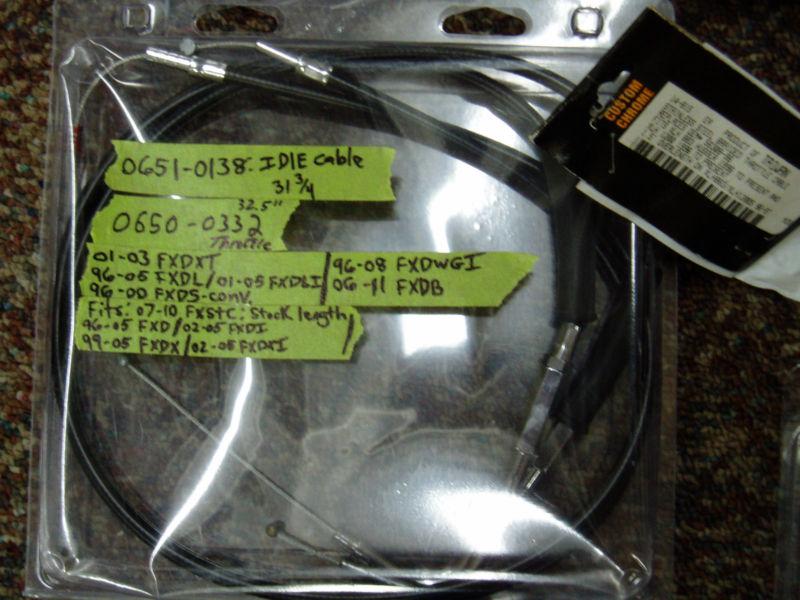 Harley-Davidson® assorted Set of Stainless Control Cables and Brake Lines drag, US $140.00, image 10