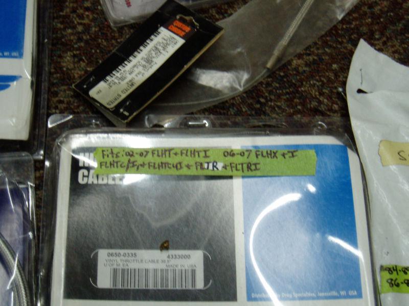 Harley-Davidson® assorted Set of Stainless Control Cables and Brake Lines drag, US $140.00, image 12