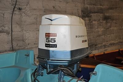 1970 Homelite Bearcat 55 HP 4 stroke outboard motor, US $600.00, image 3