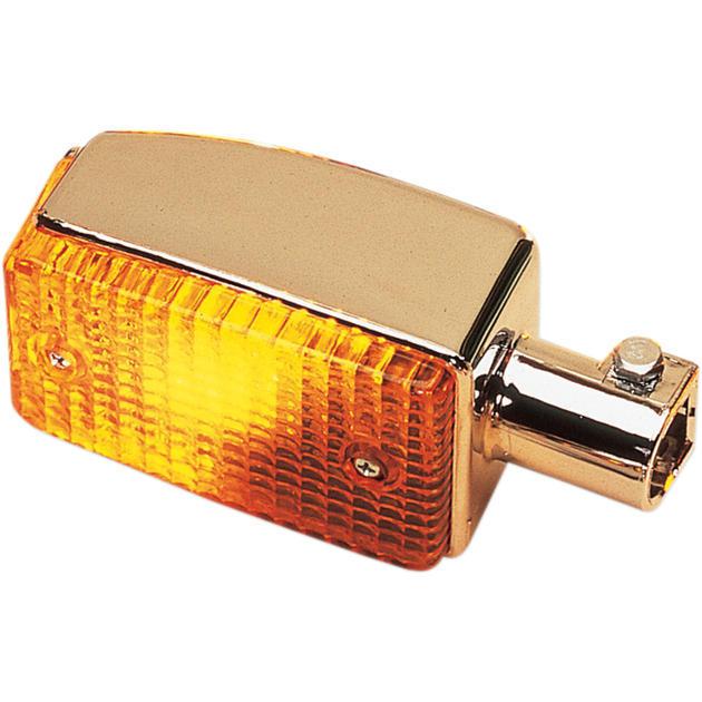 K&s dot turn signal d/f front chrome amber fits yamaha xj750r seca 1981-1983