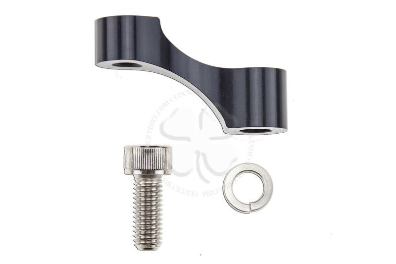1x black 8mm mirror riser extender adapter honda suzuki kawasaki ducati scooter