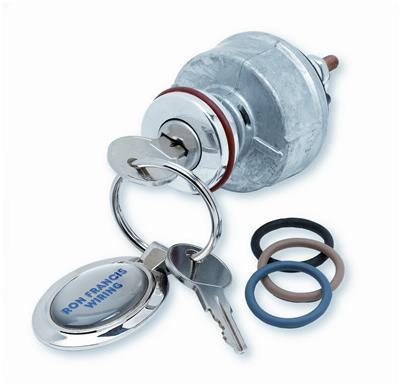 Ron francis wiring switch ignition key activation steel/plastic polished bezel