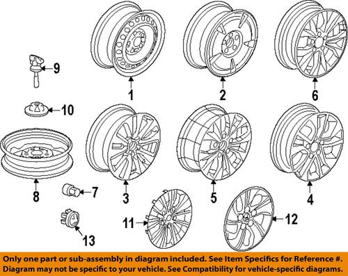 Honda oem 44732snca01 wheels-center cap