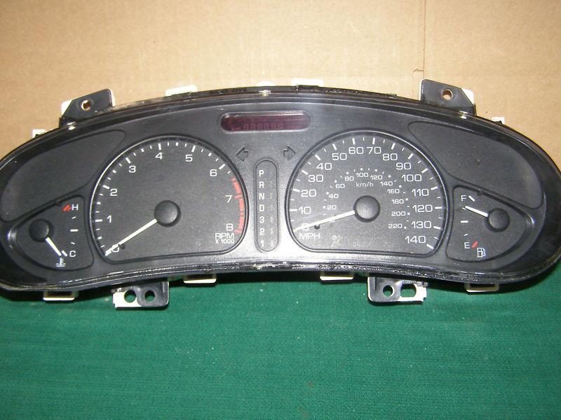 2000 2001 2002 oldsmobile intrigue speedometer cluster  
