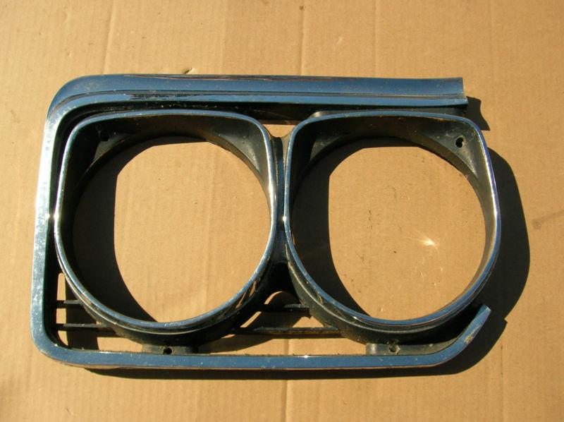 1966 buick skylark gran sport passenger side headlight bezel.good driver part.