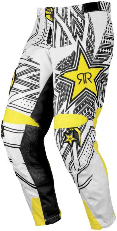 Msr rockstar pants white/black size 28  334097
