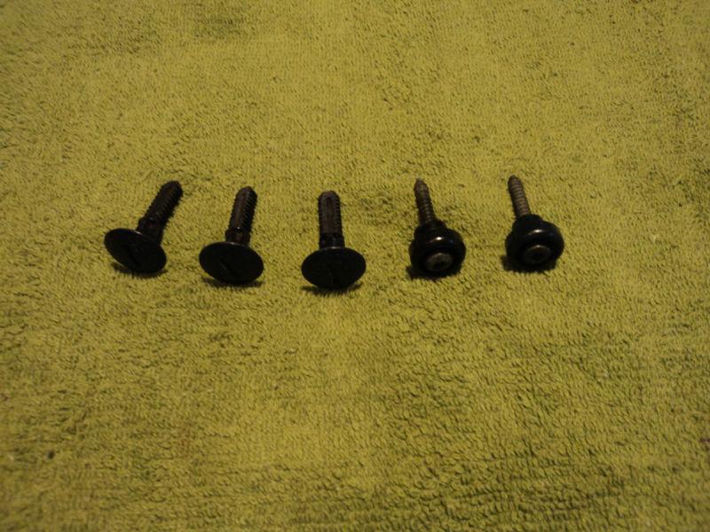 Volvo 240 black map pocket mounting hardware - 3 screws and 2 corner bushings