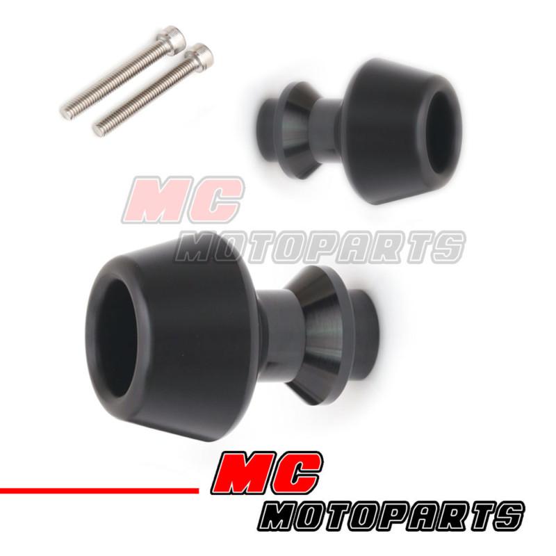 Black protector swingarm spools yamaha fz8 fazer s 09 10 11 12 13