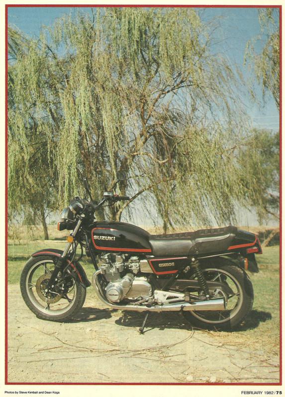 1982 suzuki gs650e motorcycle road test with dyno specs 5 pages gs 650