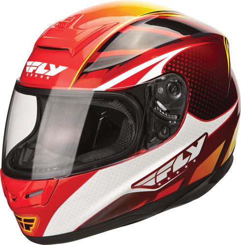 G-max paradigm motorcycle helmet red/yellow x-large