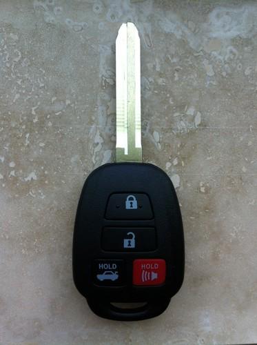 Toyota camry key combo uncut  with transponder chip 4-button fcc: hyq12bdm - nr!