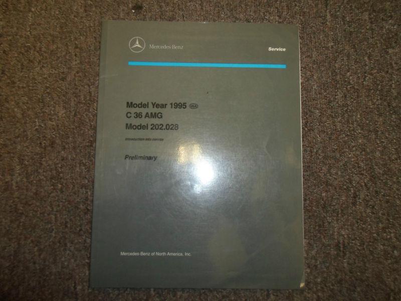 1995 mercedes c 36 amg model 202 preliminary introduction into service manual x