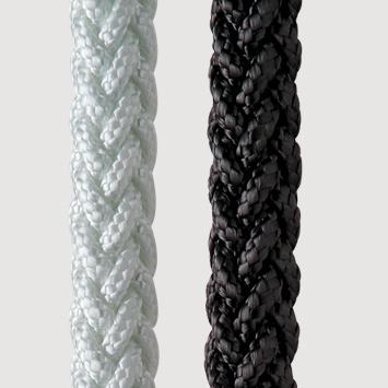 9/16" dock line, new england mega-braid ii, black, pre cut 75' 