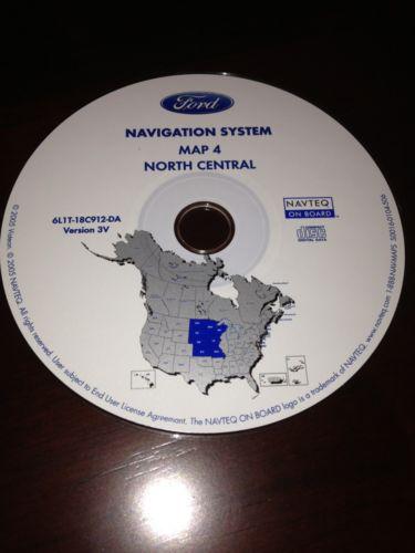 2004 04 ford lincoln navigation system map 4 disc version 2v south central